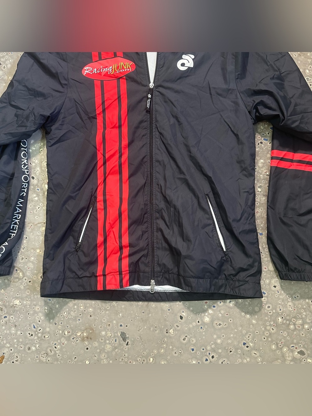 Black Jacket with Red Racing Stripes - Picture 6 of 7